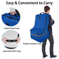 YOREPEK Car Seat Travel Bag, Padded Car Seats Backpack for Air Travel, Heavy Duty Carseat Travel Bag for Airplane, Airport Gate Check Bag (Blue)
