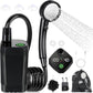 Portable Shower for Camping, [Long-Lasting] Spopal 6000mAh Rechargeable Camping Shower with Intelligent LED Display, 4 Spray Modes, IPX7 Waterproof Outdoor Camp Pump for Hiking, Travel, Car, Pet