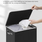 SOLEDI Laundry Hamper with Lid 90L Large & Tall Collapsible Laundry Basket, Clothes Hamper with Bag Removable Easy to Carry, Dirty Hampers for Bedroom, Bathroom, Dorm, College, Dark Grey