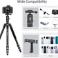 Carbon Fiber Camera Tripod, 62" Professional Video Tripod for Camera with 360° Ball Head, 1/4" Arca QR Plate, Compact Lightweight Travel Monopod for DSLR/Smartphone, Max Load 17.6 lbs/8kg