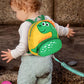 Accmor Toddler Harness Backpack with Leash, Cute Kid Dinosaur Backpacks with Anti Lost Wrist Link, 4 in 1 Mini Child Harness Leash Walking Wristband Rope Baby Protection Belt for Boys Girls (Yellow)