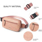 2L Fanny Packs Everywhere Belt Bag Small Fashion Crossbody Waist Pack Faux Leather Waterproof Sling Chest Bag For Women Trendy Pink