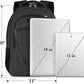 BIKROD 45L Extra Large Travel Laptop Backpack for Men and Women, Carry on Back Pack Fit 18.4 IN Laptop, Black, Gift