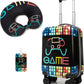 Kids Suitcase Set for Boys Hardside Luggage with Spinner Wheels 2 Piece 16inch Toddler Suitcase for Boys Travel Carry on Luggage Airline Approved