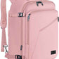 MATEIN Womens Travel Backpack, Extra Large Carryon Backpack Fits Overhead Bin, Cute Weekender Daypack for Travel on Airplane, Traveling Accessories for Women, Pink