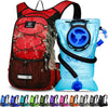 Insulated Hydration Backpack Pack with 3L BPA Free Leak Proof Water Bladder, Large Storage Lightweight Hiking Daypack with Waist Pouches & Cooler Layer, for Running, Biking, Camping, Festival - Roamly
