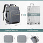 LOVEVOOK Travel Backpack for Women & Men 40L,Airline Approved Carry On Backpack Travel Essentials,TSA Carry on Luggage,Waterproof Personal Item Travel Bag,Suitcase with 3 Packing Cubes,Gray-Black