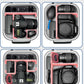 Krypthos Travel Camera Storage Case Compatible with Canon EOS Rebel T7/ R100/ R50/ 90D/ 2000D Nikon D7100/ D7500 Sony Alpha ZV-E10, Camera Protective Storage Holder Organizer Bag Carrying Bag