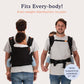 Beco Baby Carrier Toddler Carrier with Extra Wide Seat - 100% Cotton Carrying Backpack Style & Front-Carry,Lightweight & Breathable Child Carrier, Toddler Sling Carrier 20-60 lbs (Metro Black)