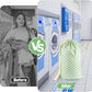 Laundry Bag, Dirty Backpack Laundry Bag For College Travel Laundromat Apartment, With Handles 29" X 18" (Green White Checkered)