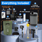 Portable Shower for Camping with Heater, Portable Camping Shower Pump with 6000mAh Battery, 1500W Water Heater, 5.3Gal Foldable Bucket, Digital Display Outdoor Shower for Camping, Beach, RV