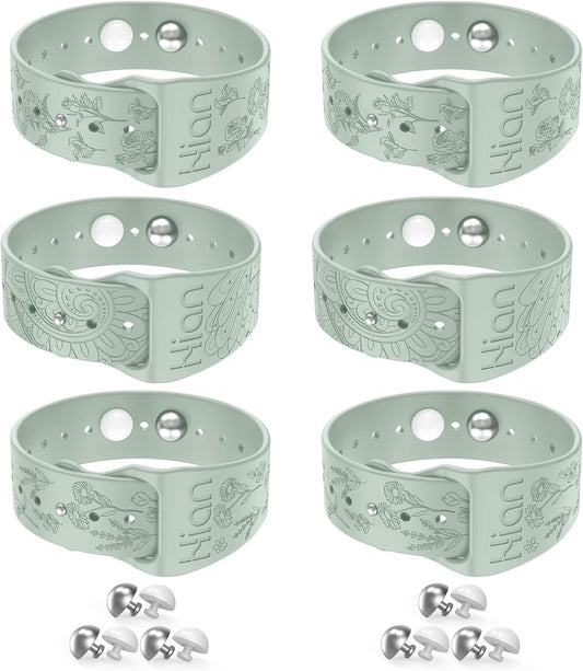 Motion Sickness Bands Anti Nausea Acupressure Wristband Sea Sickness Wristbands Nausea Bands（3Pairs-Beryl）