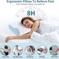 Cervical Neck Pillow for Pain Relief - Ergonomic Contour Memory Foam Pillows, Cooling Side Sleeper Pillow for Sleeping, Orthopedic Bed Pillow for Back Stomach Sleepers with Pillowcase