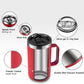KXIAOCHEN 20oz Insulated Coffee Mug with Lid, Stainless Steel Coffee Cup, Double Wall Vacuum Coffee Tumbler with Handle, Premium Thermal Travel Coffee Mug (Red)