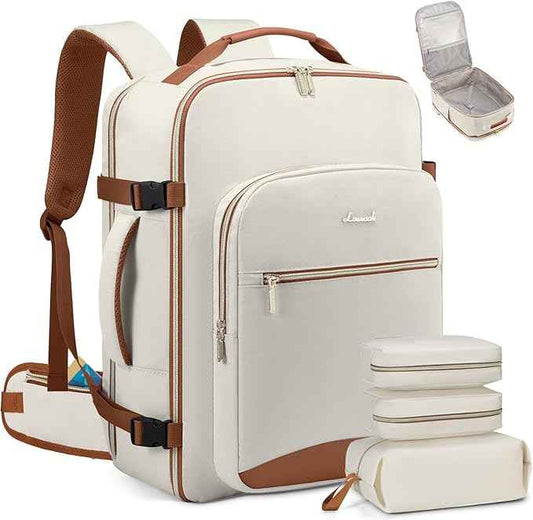 LOVEVOOK Travel Backpack for Women with Waist Strap,40L Cute Carry on Backpack Travels Essentials Personal Item Backpack for Traveling on Airplane,Large Carry on Luggage Travel Bag Flight Approved
