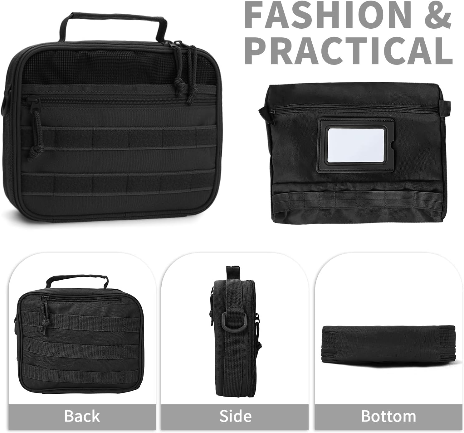 VELVEBAG Mens Toiletry Travel Bag Hanging Toiletry Bag Toiletry Bag Shaving Bag for Men Travel for Cosmetic,Toiletries,Accessories Black - Roamly