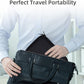 Electronics Organizer Travel Case Cord Cable Charger Organizer Bag Travel Accessories Essentials for Women Men Double Layers Tech Pouch with 5 Cable Ties for Phone Power Bank SD Card USB, Black