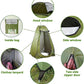 Pop-up Shower Tent & 20L Solar Shower Bag Combo - Waterproof Camping Privacy Shelter with Portable Heated Water Reservoir for Outdoor Bathing, Beach, Hiking (Green, 120x120x190cm)