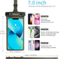 wellhouse Waterproof Phone Pouch, Waterproof Phone Case for iPhone 16 15 14 13 12 Pro Max XS Samsung, IPX8 3D Cellphone Dry Bag Beach Essentials (1 Pack - Olive7.0, 7 inch)