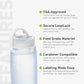 humangear GoToob+ 3-Pack (Medium) | Refillable Silicone Travel Bottle | Locking Lid | Food-Safe Material, Clear/Green/Blue, Medium (2.5 fl.oz.; 74ml)