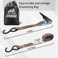 XSTRAP STANDARD Ratchet Tie Down Straps - 8PK - 1'' x 10 ft - 900 LB Break Strength Cargo Straps for Moving Appliances, Lawn Equipment, Motorcycle (Camouflage2)