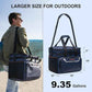 EVERFUN Small Cooler Bag 24/48 Can Insulated Lunch Box Double Deck Soft Leak-Proof Waterproof Collapsible Ice Chest for Men Women Work Travel Car Trip Picnic Beach