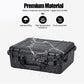 Hard case Waterproof Hard Case with DIY Customizable Foam Insert Portable Protective Case with Knife for Camera Drones Equipments Tools Test Instruments 16.9''x13.7''x5.9''