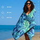 4 Pack Microfiber Lightweight Beach Towel Sand Free Quick Dry Absorbent Thin Compact Towels for Swimming Pool Camping Beach Accessories Large Easy Pack Travel Things for Vacation Essentials Gift