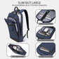 Business Backpack for Men Lightweight Commute Laptop Backpack Anti-Theft Water Resistant Backpack for 15.6 Inch Computer for Daily Office Work with Small Bag (Blue)