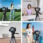 ULANZI TT39 Travel Tripod with Fluid Head, Lightweight Camera Stand for DSLR and Phone, Compact 61'' Tripod Mount with Phone Clip for Outdoor Vlogging and On-The-Go Shooting