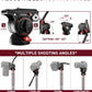 IFOOTAGE Cobra 3 Monopod with Pedal C180F-P with Fulid Head K5S,Carbon Fiber Monopod for Camera,DSLR,Minipod Base-P Pedal Lock Design Tripod,Payload up to 17.6lbs/8KG,Max. Height 71"/180cm