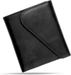 Leather RFID Wallet for Men, Slim Leather Mens Wallet, Handcraft Men's Wallets, Card Cases & Money Organizers, Magnetic Closure Sleek RFID Blocking Thin Mens Wallets with 9-12 Card Slots & Gift Box - Roamly