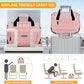 Underseat Carry On Luggage - Lightweight Travel Tote Weekender Bag Overnight Duffle for Travel, Personal Item - Pink-16Inch