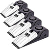 TOWODE Door Stop Alarm with 120DB Siren Door Stop for Home & Travel (Black) (Pack of 4)