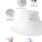 Coolibar UPF 50+ Women's Brittany Beach Hat - Sun Protective White
