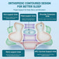 Cervical Neck Pillow - Memory Foam Pillow for Pain Relief Sleeping, Ergonomic Neck Support Contour Pillows for Side Back Stomach Sleepers,Orthopedic Breathable Pillowcase (Blue White)