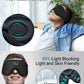 LC-dolida Sleep Mask with Bluetooth Headphones,Sleep Headphones Bluetooth Sleep Mask 3D Sleeping Headphones for Side Sleepers Best Gift and Travel Essential (Elegant Black)