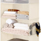 StorageWorks Hanging Closet Organizer, 3-Shelf Hanging Closet Shelves with Top Shelf, 19 ¾"W x 12" D x 31" H, Extra-Large Space, Ivory White