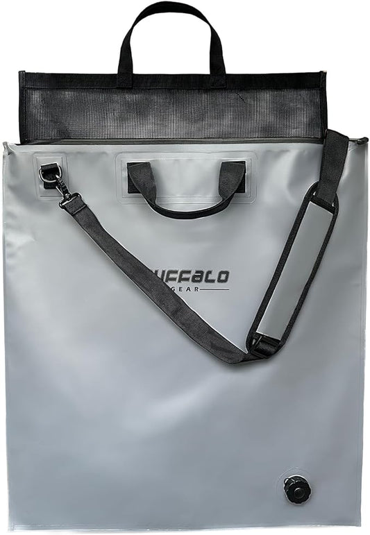 Buffalo Gear Fish Tournament Weigh in Bag for Bass Fishing, Heavy Duty Fish Bag for Caught Fish Waterproof,Leakproof,Puncture Resistant