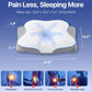 Cervical Pillow for Neck Pain Relief - Ergonomic Memory Foam Pillow with Cooling Case Orthopedic Support Side Sleeper Pillow for Pain Relief Support for Side Back Stomach Sleepers