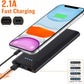 [2 Pack] Portable Charger Power Bank 10000mAh,Ultra Slim Portable Phone Charger with Dual USB Outputs,Backup External Battery Pack Compatible with iPhone 15/14/13/12,Samsung etc-Black+Black
