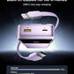 Portable Charger Power Bank - 30000mAh 65W Laptop Travel Essentials Battery Pack USB C Built in Cable Phone Fast Charging Compatible with iPhone 16 15 14 13 iPad MacBook Samsung Google (Purple)
