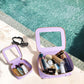 Travel Clear Makeup Bag Set, TSA Approved Cosmetic Bag Case with Zipper Portable Makeup Pouch Toiletry Bag Women Traveling Cosmetic Organizer Storage Bag Car Organizer Car Essentials for Women