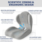 Lotarrotta Ergonomic Seat Cushion with Lumbar Support, Multi - Purpose Orthopedic Seat Pillow for Office Chair, Car, Dining Chair, Truck, Relief for Back, Hip, Leg Pain