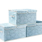 PRANDOM Large Stackable Storage Bins with Lids Fabric Decorative Storage Box Cubes Organizer Containers Baskets with Cover Handles Divider for Bedroom Closet Living Room 17.3x11.8x9.8 Inch 3 Pack