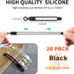 [20Park]UMUST Silicone Cable Ties, Reusable Cable Management Organizer, Cord Tie,Multipurpose Elastic Cord Organizer for Bundling and Fastening Cable Cords Wires(black)