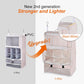 TABITORA Travel Portable Hanging Shelves Closet Organizer Packing Luggage Storage with Multifunctional and Foldable Invisible Compartment,Lightweight, for Suitcase, RV,Closet…Pink,XXL