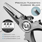 GOMEXUS Titanium Fishing Pliers 7.5'' with Side Cutters, Lanyard & Leather Sheath, Never Rust Hook Remover, Saltwater Resistant, Inshore & Nearshore Fishing (Split Ring Nose, 7.5 INCHES)