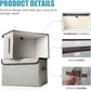 Linen Fabric Foldable Storage Cube Bin Organizer Basket with Flip-Top Lid & Handles, Large Clothes Blanket Box for Home, Office, Closet, Light Gray, 4 Pack 14.6 x 9.5 x 9.5”