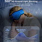 Voerou Sleeping Headphones 3D Eye Mask, Sleep Mask Bluetooth Headphone with Ultra-Thin Stereo Speakers, Sleep Headphones for Side Sleepers Office Nap Air Travel Meditation Gifts for Unisex